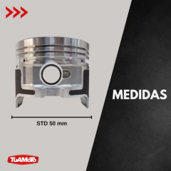 KIT DE PISTON COMPLETO GIL SMASH 110 STD SUNGO - tienda online