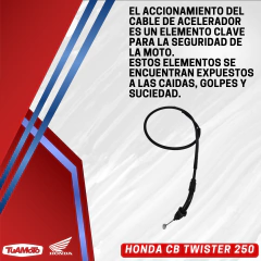 CABLE ACELERADOR HONDA TWISTER A - tienda online