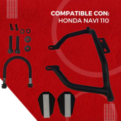 DEFENSA DE MOTOR HONDA NAVI CON SLIDER IRA - Tuamoto Mayorista
