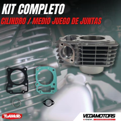 KIT CILINDRO/PISTON POTENCIADO A 190CC TITAN 150 VEDAMOTORS - tienda online