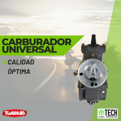 CARBURADOR UNIVERSAL 2/4 TIEMPOS 34MM CON POWER JET TECH - tienda online