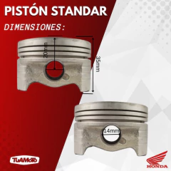 PISTON STANDAR HONDA CG 150 TITAN - Tuamoto Mayorista
