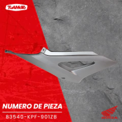 CACHA LATERAL DERECHO HONDA TWISTER PLATA - tienda online