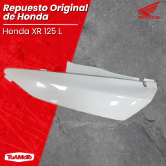 CACHA BAJO ASIENTO IZQUIERDO HONDA XR 125L BLANCA - tienda online