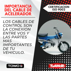 CABLE ACELERADOR HONDA DAX 70 COMPLETO TOWO - tienda online