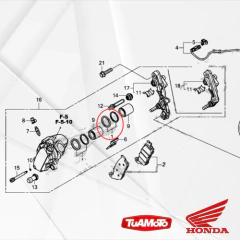 Imagen de JUEGO ORING AROS PISTON DE FRENO HONDA