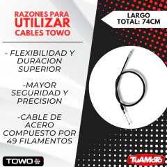 Imagen de CABLE CEBADOR COMPLETO BIZ 125 (2012/2015) TOWO