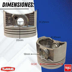 Imagen de KIT PISTON 0.75 HONDA XR 125L TKRJ