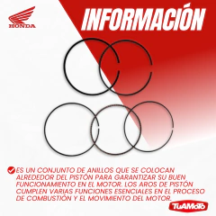 Imagen de AROS DE PISTON 0.25 HONDA CB 190