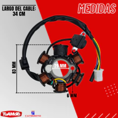 Imagen de ESTATOR 6 CAMPOS GILERA SMASH CATI