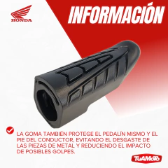 Imagen de GOMA PEDALIN TRASERO HONDA NEW TITAN/DELANTERO TWISTER