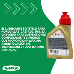 Imagen de CASTROL FORK OIL SINTETICO 5W (PARA SUSPENSIÓN) 500CC X 1 UN.