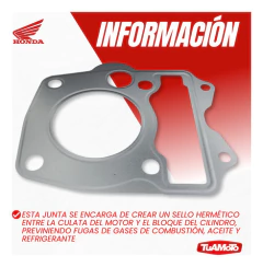 Imagen de JUNTA TAPA DE CILINDRO HONDA BIZ 125
