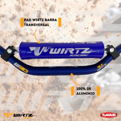 Imagen de MANUBRIO W3D 28,6MM WIRTZ FATBAR ALTO AZUL