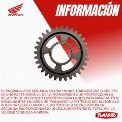 Imagen de ENGRANAJE DE SEGUNDA 2A TORNADO/CBX