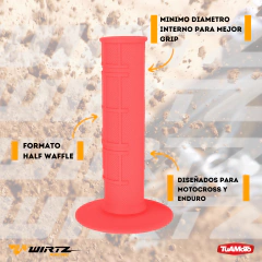 Imagen de PUÑOS WIRTZ MX ROJO FLUOR