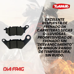 Imagen de PASTILLA DE FRENO TRASERA MT03/R3 - DIAFRAG