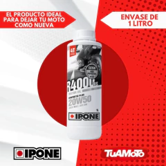 Imagen de ACEITE R4000RS 20W50 4T SEMI-SYNTHESIS IPONE X 1 LTS