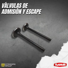 Imagen de JUEGO VALVULAS ADMISIÓN Y ESCAPE GILERA SMASH/WAVE/BIZ 105