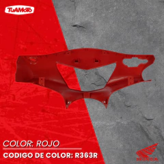 Imagen de CARCAZA CUBRE FAROL HONDA BIZ 125 ROJA R363R FRENO A DISCO