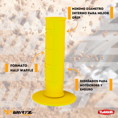Imagen de PUÑOS WIRTZ MX AMARILLO FLUOR