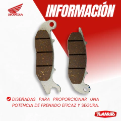 Imagen de PASTILLAS DE FRENO DELANTERA S HONDA NEW TITAN / INVICTA