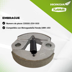 Imagen de EMBRAGUE HONDA UMK 450