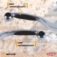 Imagen de SET MANIJAS CON GRIP NEGRO XTZ 125 2014/21 WIRTZ