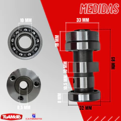 Imagen de ARBOL DE LEVAS CORTO GIL SMASH/ML BIT CATI