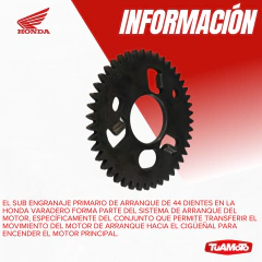Imagen de SUB ENGRANAJE PRIMARIO DE ARRANQUE 44T HONDA VARADERO 44T