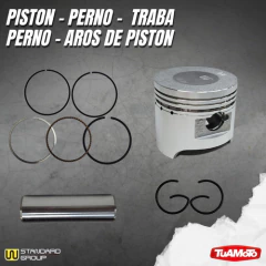 Imagen de KIT PISTON COMPLETO CABEZA PLANA BIZ/WAVE 50MM (0.25) W.STANDARD