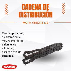 Imagen de CADENA DISTRIBUCIÓN YBR/XTZ 125 JUSANI
