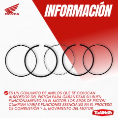 Imagen de AROS DE PISTON ESTÁNDAR HONDA TWISTER