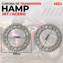 KIT TRANSMISIÓN HONDA XRE 300 520/39-13 HAMP - comprar online