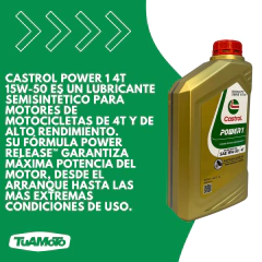 Imagen de CASTROL POWER 1 SEMI-SINTETICO 15W50 1 LTS CAJA X16