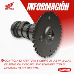 Imagen de ARBOL DE LEVAS HONDA ELITE 125 2014-2017