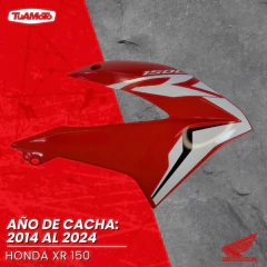 CACHA TANQUE DERECHA HONDA XR 150L ROJA