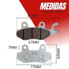 PASTILLAS DE FRENO DELANTERAS HONDA CBX 250 TWISTER