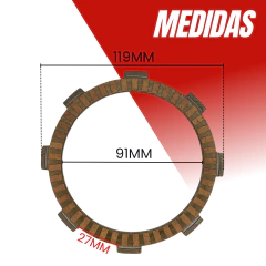 DISCO DE EMBRAGUE HONDA STORM / XR 125L-150L/ CB 125