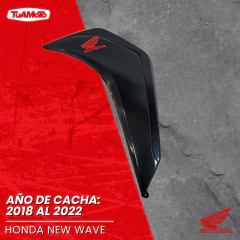 CACHA LATERAL IZQUIERDO TANQUE HONDA TORNADO BLANCA