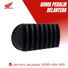 GOMA PEDALIN DELANTERA HONDA XR 150/125L