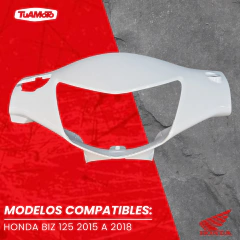 CARCAZA CUBRE FAROL HONDA BIZ 125 BLANCA FRENO A DISCO