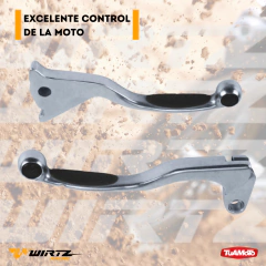 SET MANIJAS CON GRIP NEGRO XTZ 125 2014/21 WIRTZ
