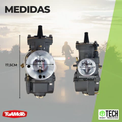CARBURADOR UNIVERSAL 2/4 TIEMPOS 32MM CON POWER JET TECH