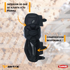 RODILLERA ARTICULABLE WIRTZ ELEVATE BLANCA/NEGRA