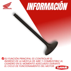 VALVULA DE ADMISION HONDA CRF 250X / CRF 250R (2005/2016)