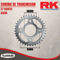 KIT TRANSMISIÓN HONDA NEW WAVE 110 S 428/37-14 104E RK 2018