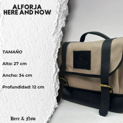 ALFORJA BOLSO CLASSIC BEIGE SAFARI HERE AND NOW 10L