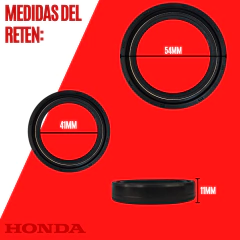 RETEN DE BARRAL GUARDAPOLVO HONDA NC 700/CBR 600/CB 500 (2016/2017)