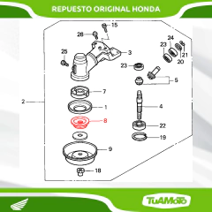 ESTRIA SOPORTE CAMPANA HONDA UMK 435 MODELO VIEJO - comprar online